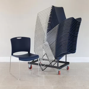 MOGO-Jasper 40 high Stacking (HD) Chair & Trolley Bundle