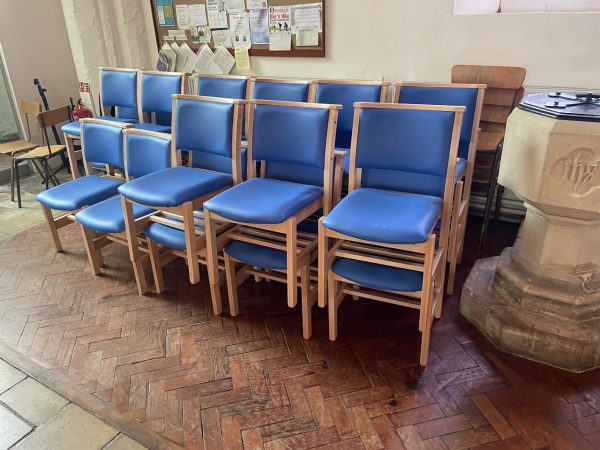 wooden church chair