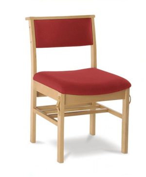 York Original Standard Wooden Upholstered Chapel & Church Chair
