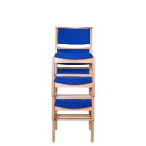 York Original Stacking Wooden Upholstered Chapel & Church Chair