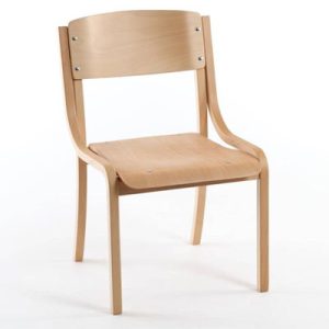 Lightweight Stacking Wooden Chapel & Church Chair