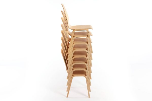 Valence Stacking Wooden  Chapel & Church Chair - Image 6