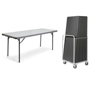 Mogo 10 Zown Rectangle 5ft x 2ft 6in Plastic Folding Tables & Trolley Bundle<span class="proheadsmll"> (1520 x 760)</span>