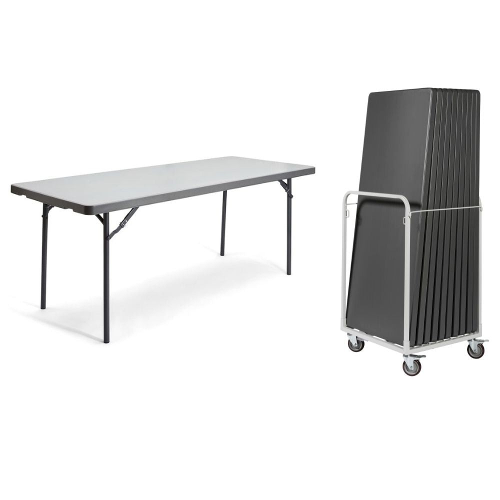 Mogo 10 Zown Rectangle 5ft x 2ft 6in Plastic Folding Tables & Trolley Bundle<span class="proheadsmll"> (1520 x 760)</span>