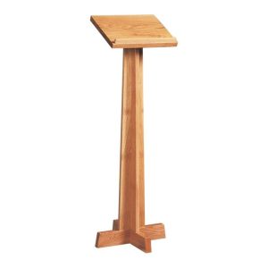 Straight Column Lectern in Solid Oak | Church & Chapel Furniture