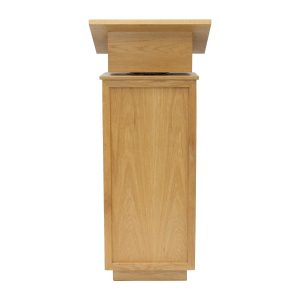 Box Lectern with Mitred Border – Oak Veneer Finish