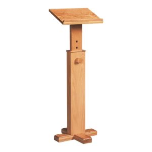 Adjustable Lectern in Solid Oak - Church & Assembly Furniture