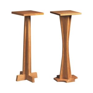 Flower Pedestal in Solid Oak - Church, Chapel & Crematorium Furniture
