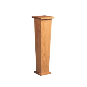 V-Shaped Flower Pedestal - In solid Oak - Church & Memorial Furniture