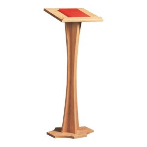Curved Column Lectern in Solid Oak | Church & Chapel Furniture